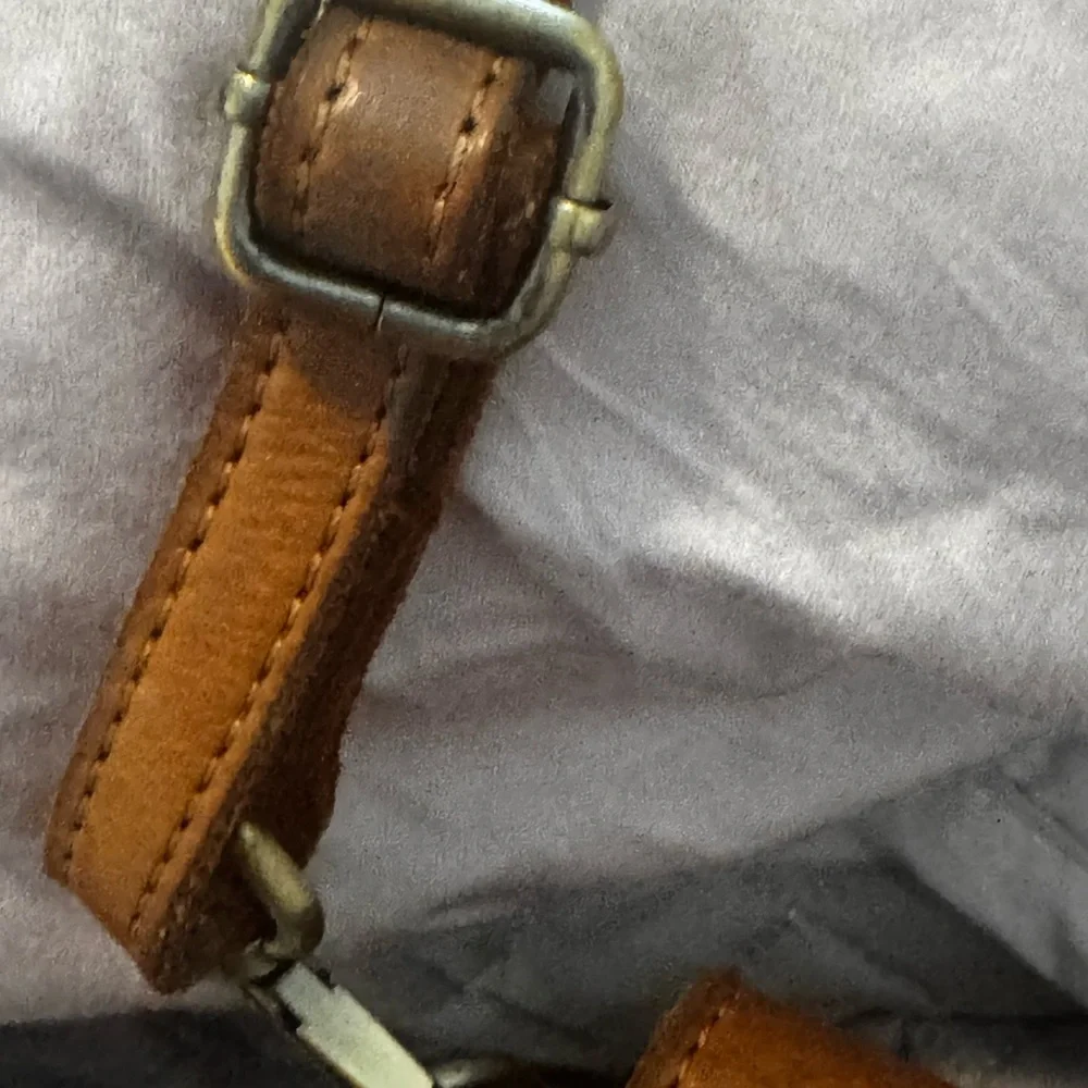 Brown Leather Studded Women's Bag - Picture 6 of 7